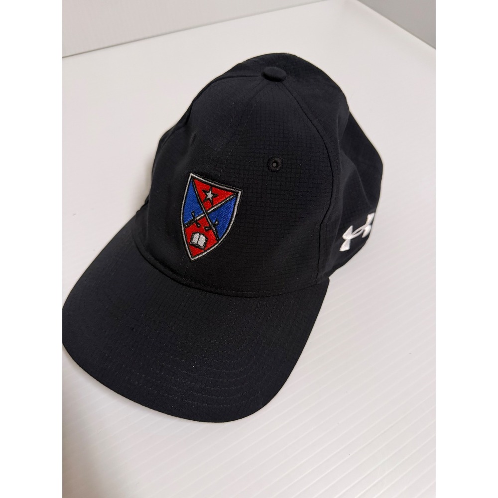 Under Armour Relaxed Fit Adjustable Hat Black Shield Crest UAB421 OSFM